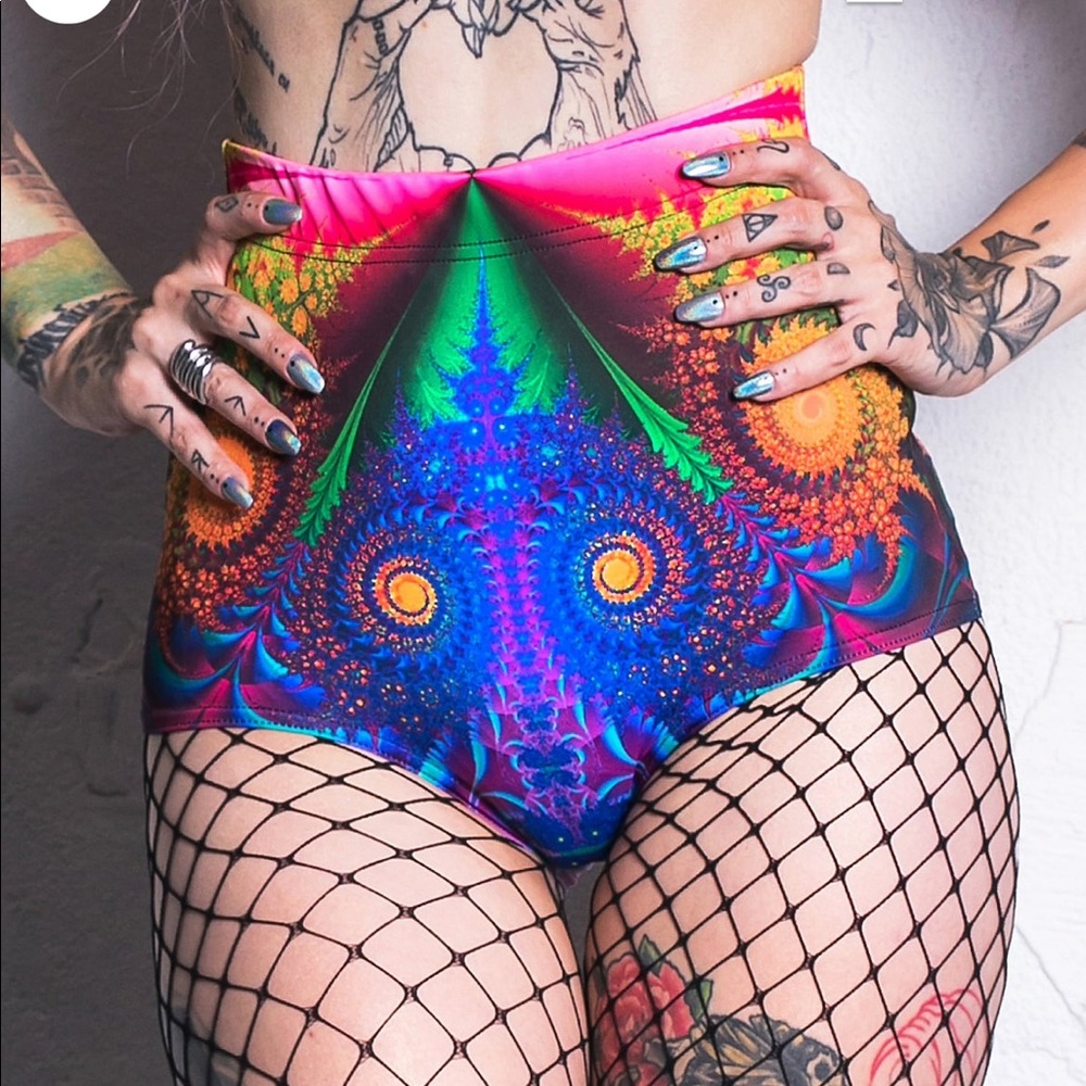 DevilWalking high waisted festival shorts!
